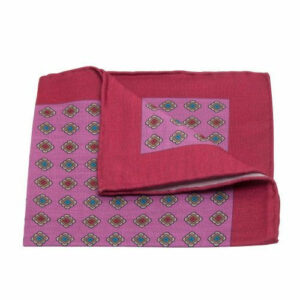 BGENTS Baumwoll/Leinen-Einstecktuch rosa