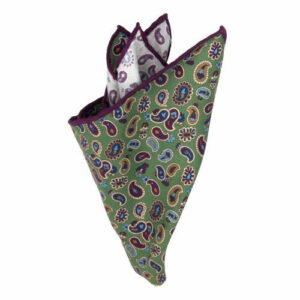 BGENTS Mogador-Einstecktuch mit Paisley mintgrün