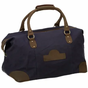 Dermata Business Reisetasche 50 cm - dunkelblau/braun