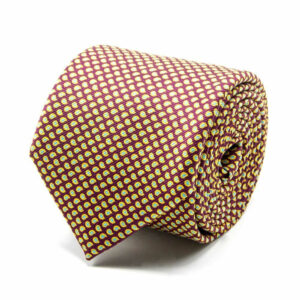 Mogador-Krawatte mit Paisley-Muster Bordeaux