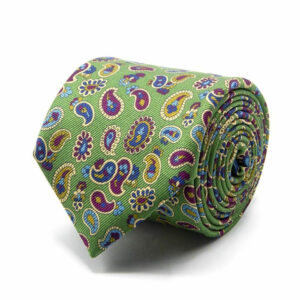 Mogador-Krawatte mit Paisley-Muster Mintgrün