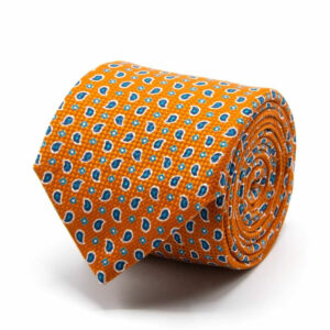 Panama-Krawatte mit Paisley-Muster Orange