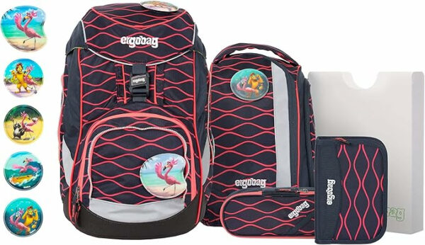 Schulrucksack Pack Lumi Set 6tlg. Wellenreitbär Blau