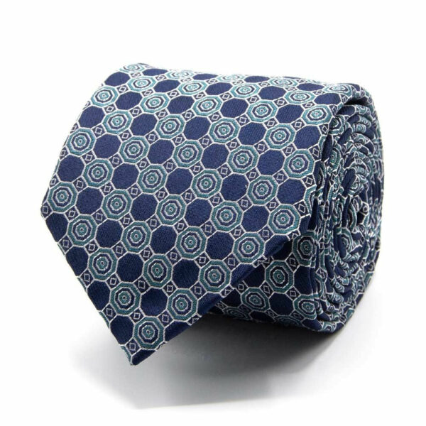 Seiden-Jacquard Krawatte mit Muster Kombi