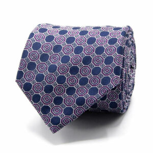 Seiden-Jacquard Krawatte mit Muster Kombi