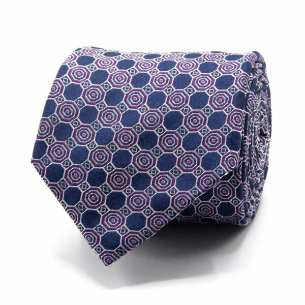 Seiden-Jacquard Krawatte mit Muster Kombi