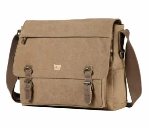 Troop TRP0207 London Classic Canvas Laptop Messenger Bag