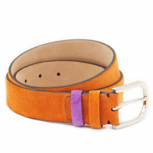 Veloursledergürtel Orange