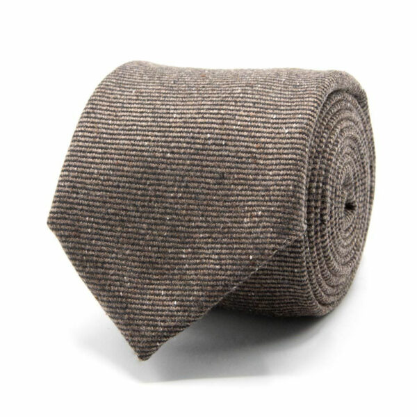 Wolle-/Seiden-Krawatte Taupe