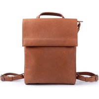 Harold's Campo Plaid Backpack M cognac