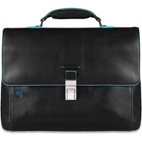 Piquadro Blue Square Erweiterbare Laptoptasche 15" mit Tabletfach Schwarz