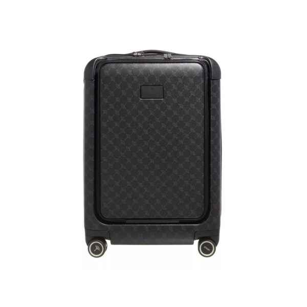 4-Rollen Schalentrolley Cortina Volare Phantom 55 cm Schwarz Polycarbonat