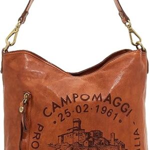 Campomaggi Shoulderbag Stampa L cognac