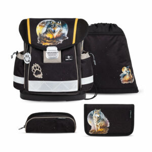 Classy Moonless Night schoolbag set 4 pcs