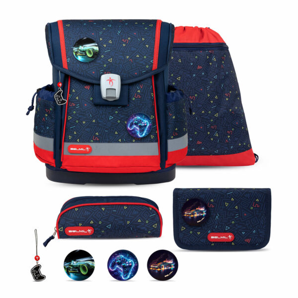 Classy Plus Gamer schoolbag set 5 pcs