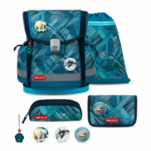 Classy Plus Ice Blue schoolbag set 5 pcs