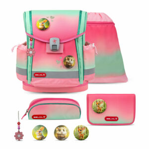 Classy Plus Mint Rose Ombre schoolbag set 5 pcs