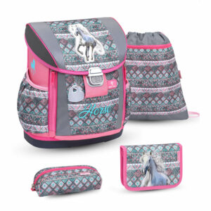 Customize Me Horse Aruba Blue schoolbag set 4 pcs