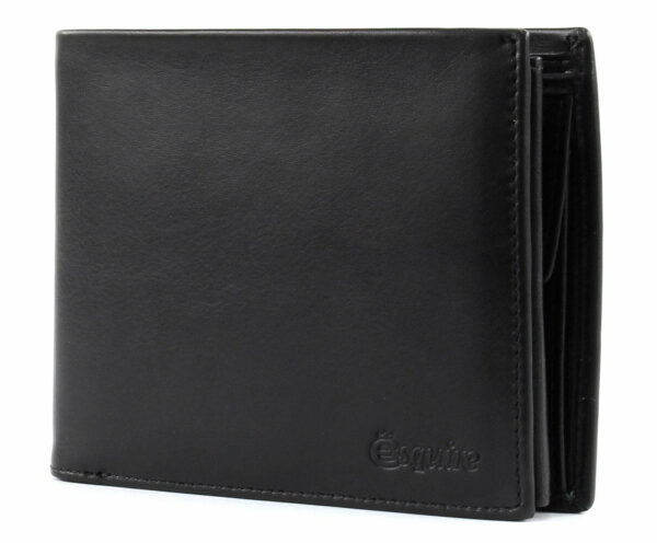 Esquire New Silk Wallet Quer with Flap M Black