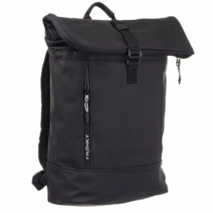 Franky Freizeitrucksack Daypack Rolltop Laptopfach Unisex RS60-black