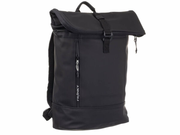 Franky Freizeitrucksack Daypack Rolltop Laptopfach Unisex RS60-black