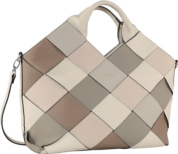 Handtasche Checkers LHZ Offwhite