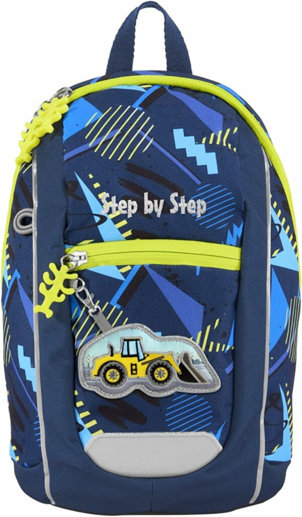 Kindergartenrucksack Mini Bagger Bobby Blau