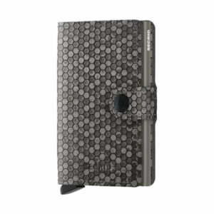 Kreditkartenetui Hexagon Grau