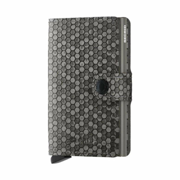 Kreditkartenetui Hexagon Grau