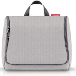 Kulturtasche XL Herringbone Grey Grau