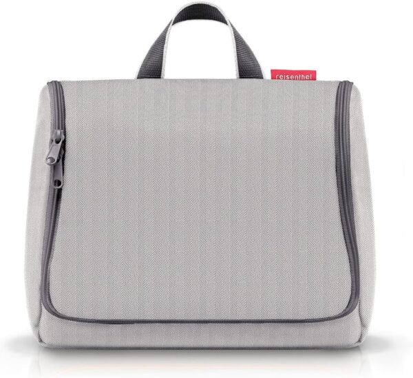 Kulturtasche XL Herringbone Grey Grau