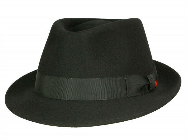 Mayser Troy Trilby Hut aus Wollfilz - Schwarz-Schwarz (8001-8001) - 60