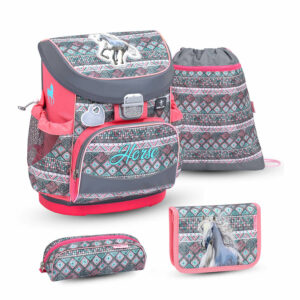 Mini-Fit Horse Aruba Blue schoolbag set 4 pcs