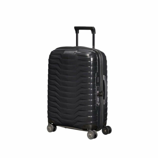 Proxis 4-Doppelrollen-Trolley Hartschale 55 cm Schwarz Polypropylen