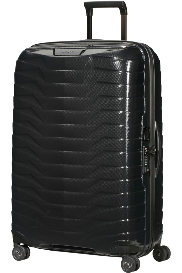 Samsonite Proxis 4-Doppelrollen-Trolley Hartschale 75 cm Schwarz  Polypropylen