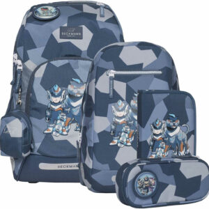 Schulranzen Set Air FLX 6tlg. Tiger Race Blau