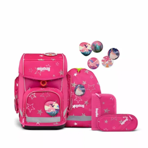 Schulranzen Set Cubo 5tlg. Sternzaubär Pink