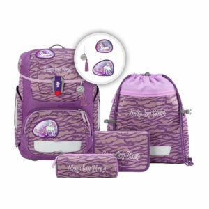 Schulrucksack Circle Set 5tlg. Lovely Unicorn Nuala Lila