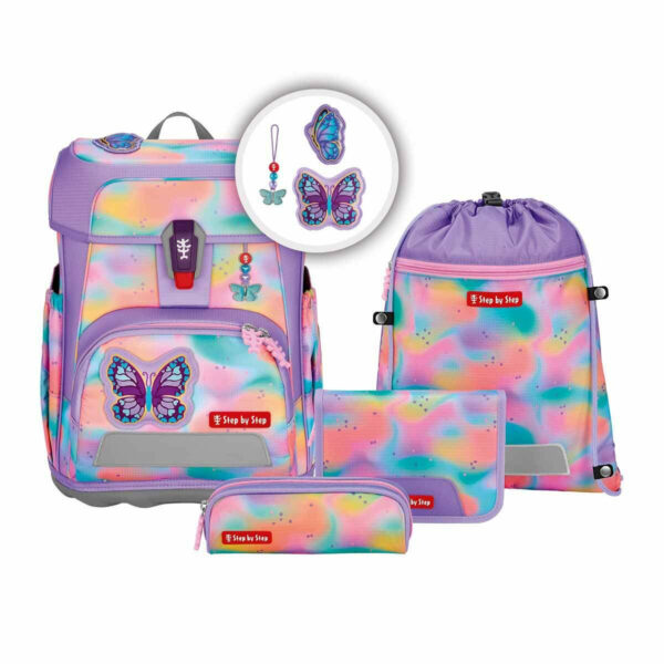 Schulrucksack Cloud 5tlg. Butterfly Luna Kombi