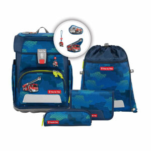 Schulrucksack Cloud Set 5tlg. Fire Engine Brandon Blau