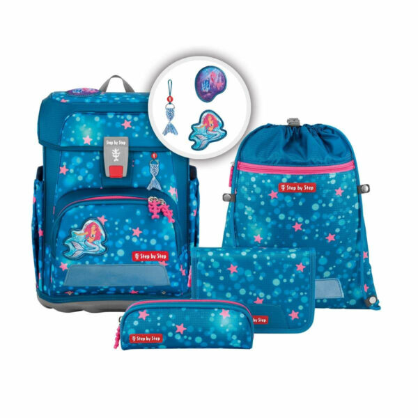 Schulrucksack Cloud Set 5tlg. Mermaid Lola Türkis
