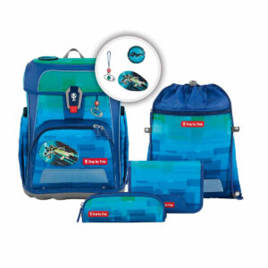 Schulrucksack Cloud Set 5tlg. Ocean Space Craft Spike Blau