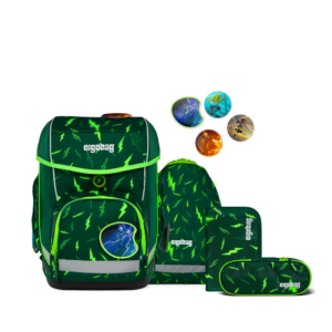 Schulrucksack Cubo Set 5tlg. Bärtastisch Grün