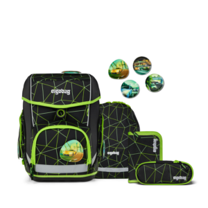Schulrucksack Cubo Set 5tlg. CyBär Race Schwarz