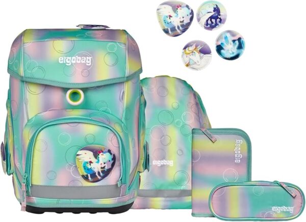 Schulrucksack Cubo Set 5tlg. ZauBärwelt Mint