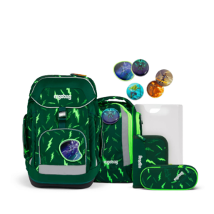 Schulrucksack Maxi Set 6tlg. Bärtastisch Grün