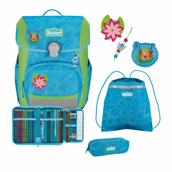 Schulrucksack Neo Set 5tlg. Dreamworld Türkis