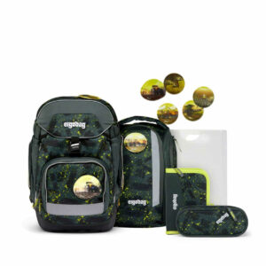 Schulrucksack Set Pack 6tlg. Mähdreschbär Grau