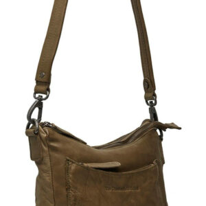 Schultertasche Caroline Khaki