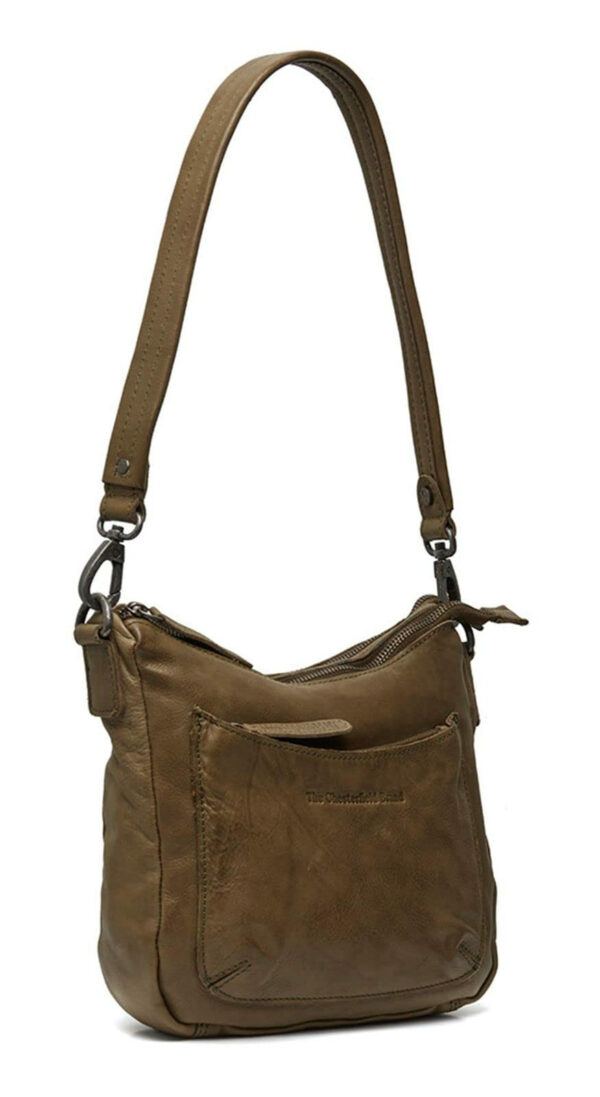 Schultertasche Caroline Khaki